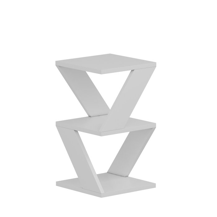 Hanah Home Mesa Auxiliar Albeni White 30x50x30 cm Blanco Tablero de Partículas Recubierto de Melamina